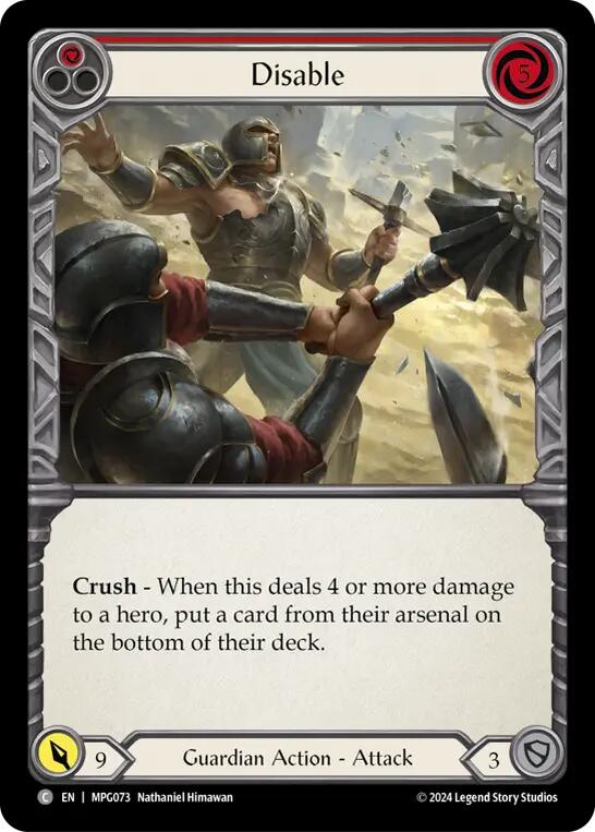 Disable (Red) [MPG073] (Mastery Pack Guardian) | Good Games Morley