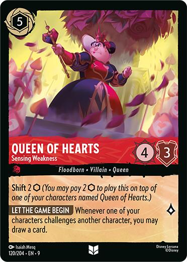 Queen of Hearts - Sensing Weakness (120/204) [Fabled] | Good Games Morley