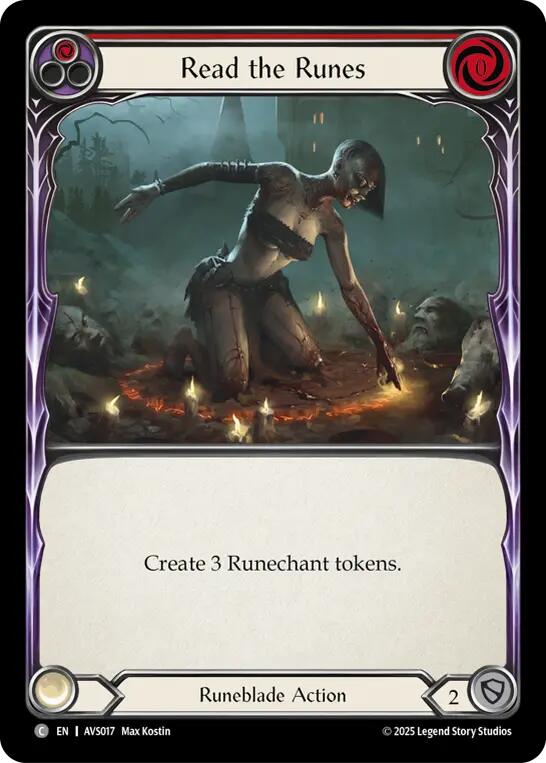 Read the Runes (Red) [AVS017] (Armory Deck: Legends Viserai) | Good Games Morley