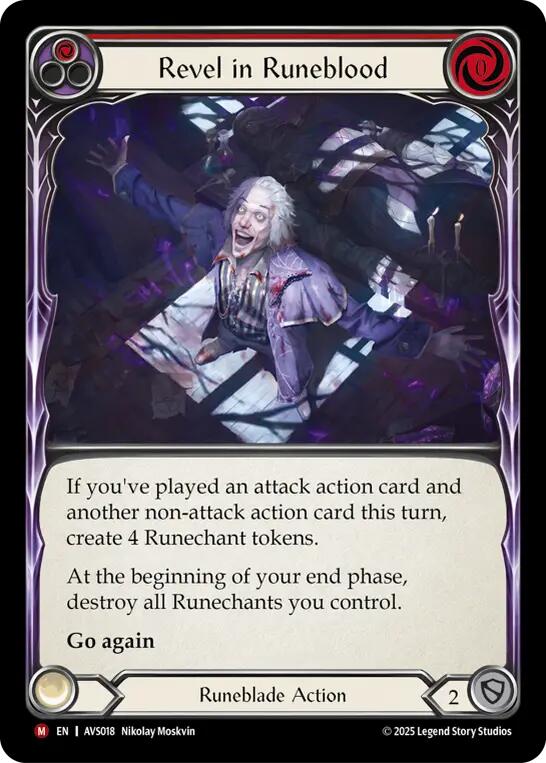 Revel in Runeblood (Red) [AVS018] (Armory Deck: Legends Viserai) | Good Games Morley
