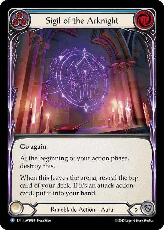 Sigil of the Arknight (Blue) [AVS028] (Armory Deck: Legends Viserai) | Good Games Morley