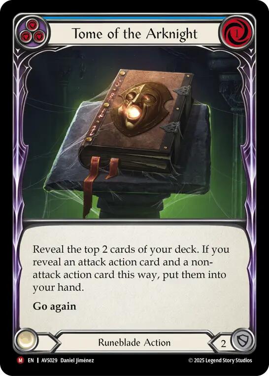Tome of the Arknight (Blue) [AVS029] (Armory Deck: Legends Viserai) | Good Games Morley