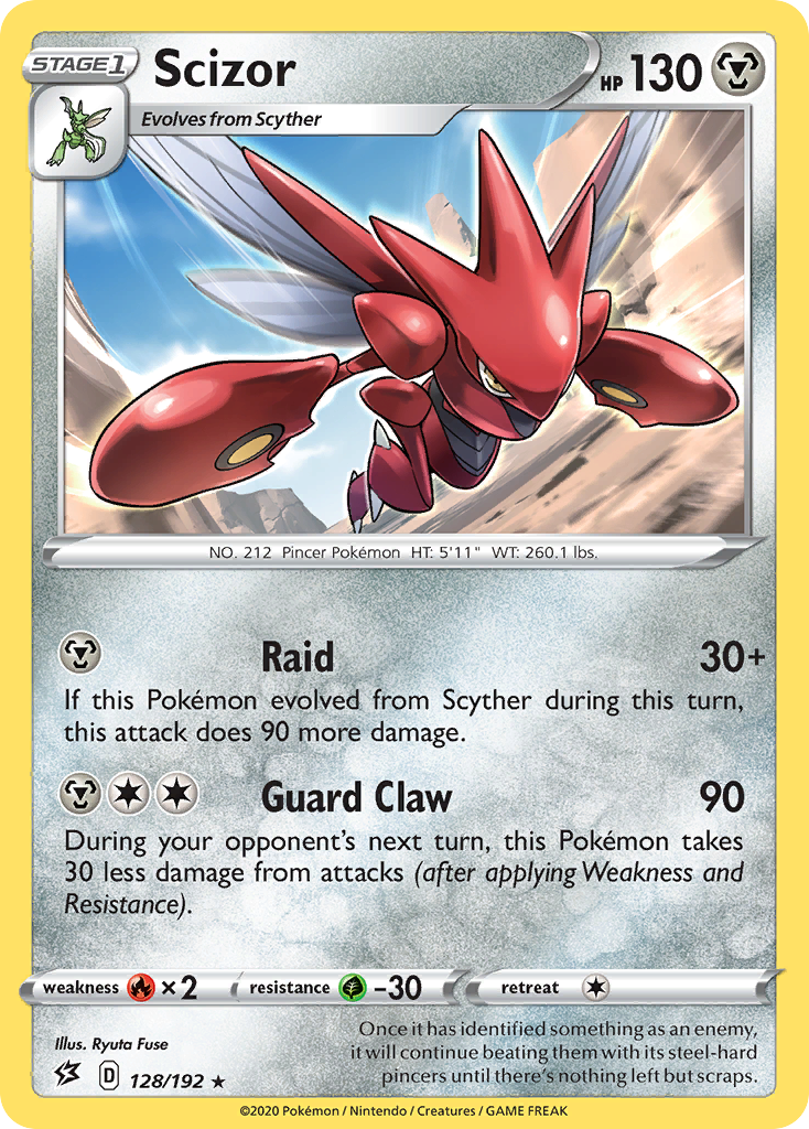 Scizor (128/192) [Sword & Shield: Rebel Clash] | Good Games Morley