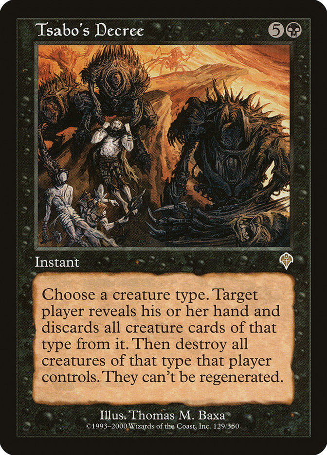 Tsabo's Decree 129/350 (Invasion)  | Good Games Morley