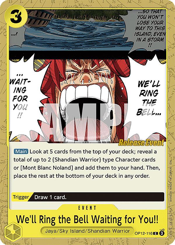 We'll Ring the Bell Waiting for You!! [Legacy of the Master Release Event Cards] | Good Games Morley