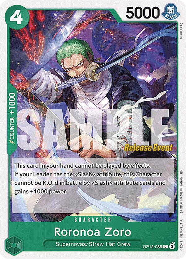 Roronoa Zoro [Legacy of the Master Release Event Cards] | Good Games Morley