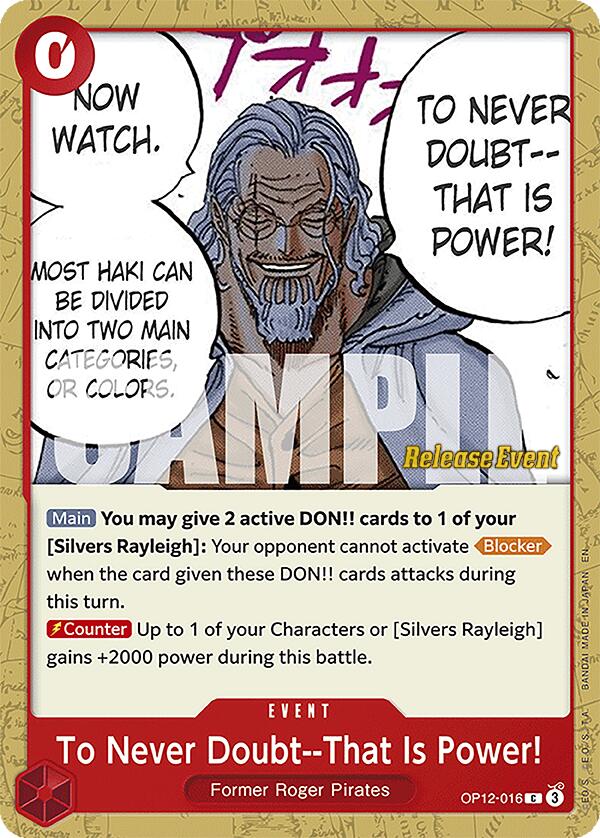 To Never Doubt--That Is Power! [Legacy of the Master Release Event Cards] | Good Games Morley