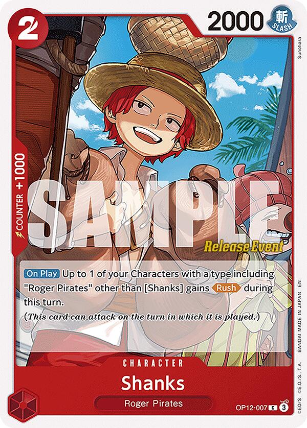 Shanks [Legacy of the Master Release Event Cards] | Good Games Morley