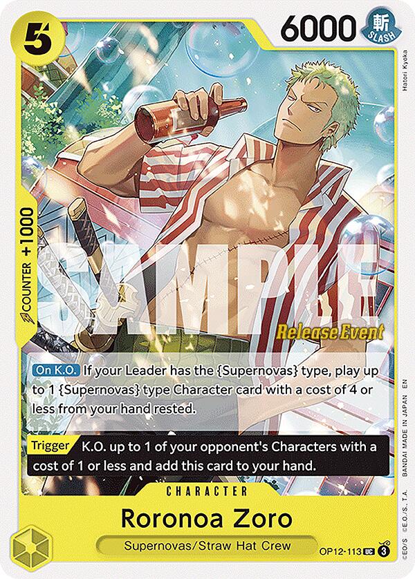 Roronoa Zoro [Legacy of the Master Release Event Cards] | Good Games Morley