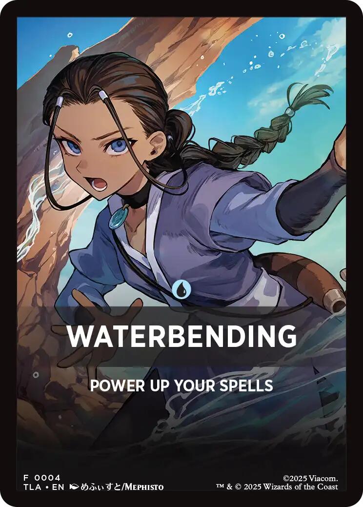 Waterbending Theme Card [Avatar: The Last Airbender Tokens] | Good Games Morley