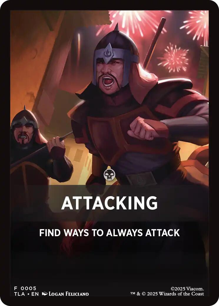 Attacking Theme Card [Avatar: The Last Airbender Tokens] | Good Games Morley