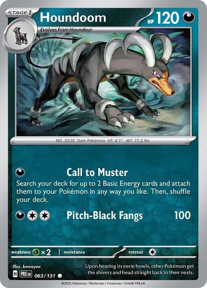 Houndoom (063/131) [Scarlet & Violet: Prismatic Evolutions] | Good Games Morley