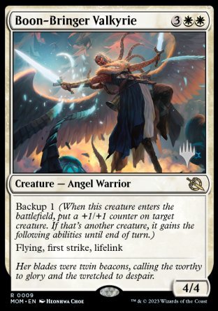 Boon-Bringer Valkyrie (Promo Pack) [March of the Machine Promos] | Good Games Morley