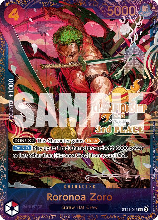 Roronoa Zoro (CS 25-26 3rd Place) [One Piece Promotion Cards] | Good Games Morley