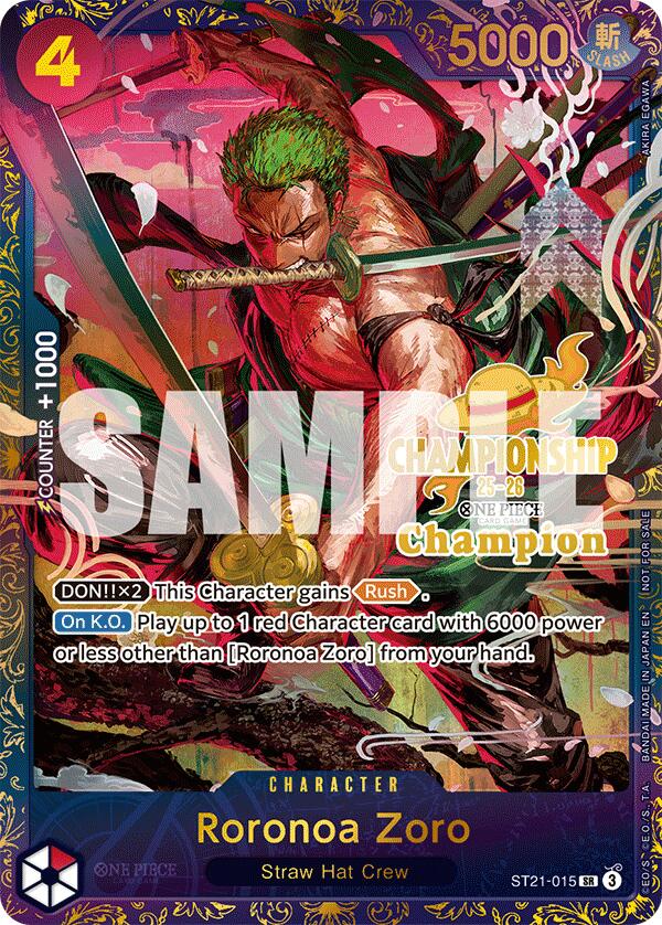 Roronoa Zoro (CS 25-26 1st Place) [One Piece Promotion Cards] | Good Games Morley