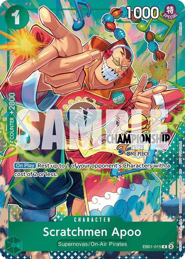 Scratchmen Apoo (CS 25-26 Celebration Pack) [One Piece Promotion Cards] | Good Games Morley