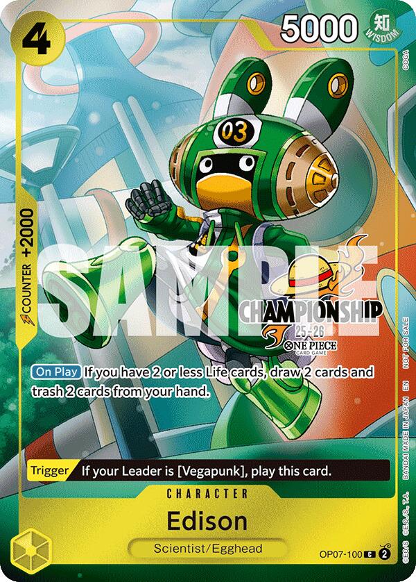 Edison (CS 25-26 Celebration Pack) [One Piece Promotion Cards] | Good Games Morley