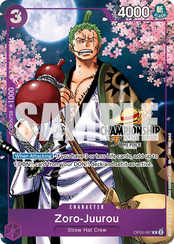 Zoro-Juurou (CS 25-26 Event Pack Finalist Ver.) [One Piece Promotion Cards] | Good Games Morley