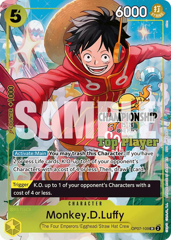 Monkey.D.Luffy (CS 25-26 Top Player Pack) [One Piece Promotion Cards] | Good Games Morley