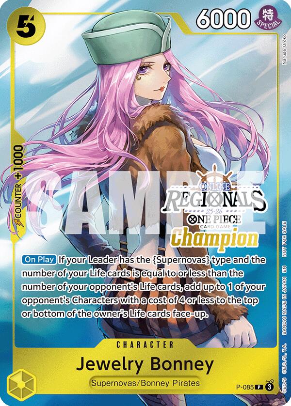 Jewelry Bonney (Online Regional Champion Card Set 2025 Vol.2) [One Piece Promotion Cards] | Good Games Morley
