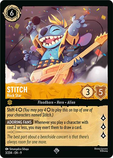 Stitch - Rock Star (3/204) [Fabled] | Good Games Morley