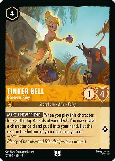 Tinker Bell - Generous Fairy (12/204) [Fabled] | Good Games Morley
