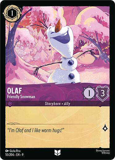 Olaf - Friendly Snowman (55/204) [Fabled] | Good Games Morley
