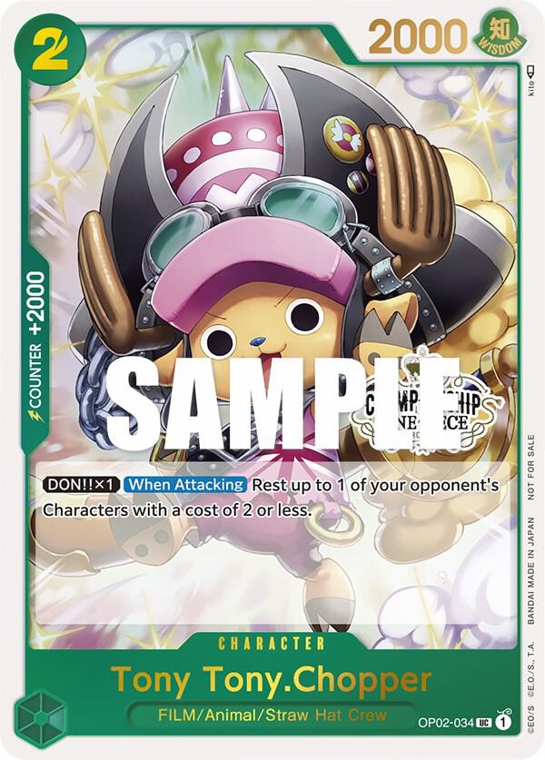 Tony Tony.Chopper (Store Championship Participation Pack) OP02-034 (One Piece Promotion Cards)  - Foil | Good Games Morley