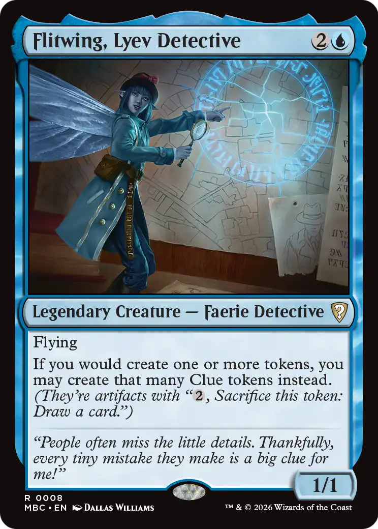 Flitwing, Lyev Detective [Mystery Booster: Commander Edition] | Good Games Morley