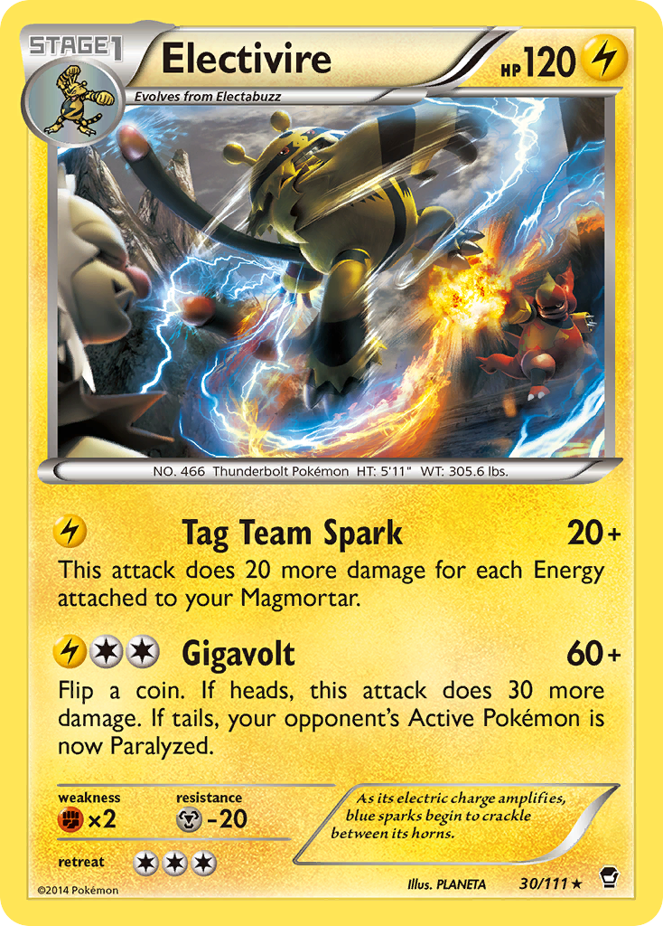 Electivire (30/111) [XY: Furious Fists] | Good Games Morley