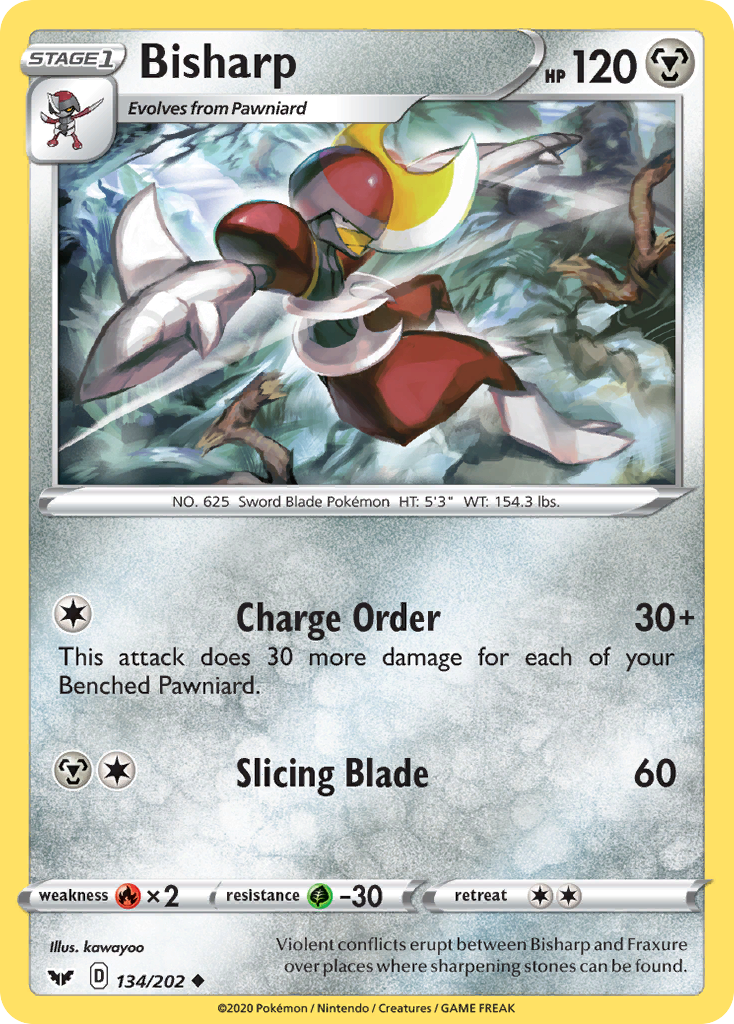 Bisharp (134/202) [Sword & Shield: Base Set] | Good Games Morley