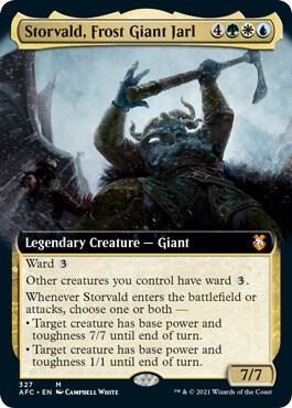 Storvald Frost Giant Jarl Extended Art 327/62 (Commander: Adventures in the Forgotten Realms)  | Good Games Morley