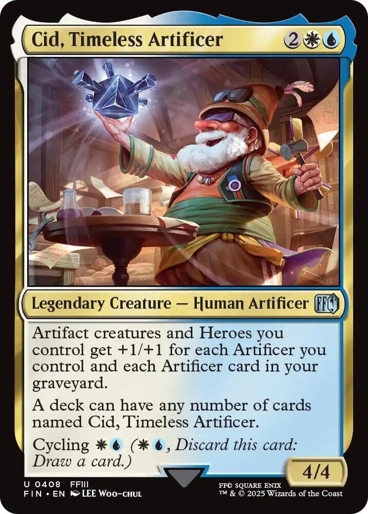 Cid, Timeless Artificer 408/309 (FINAL FANTASY)  - Foil | Good Games Morley