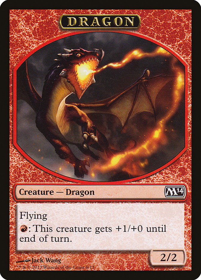 Dragon Token [Magic 2014 Tokens] | Good Games Morley