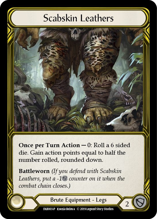 Scabskin Leathers [FAB003-P] (Promo)  1st Edition Cold Foil - Golden | Good Games Morley