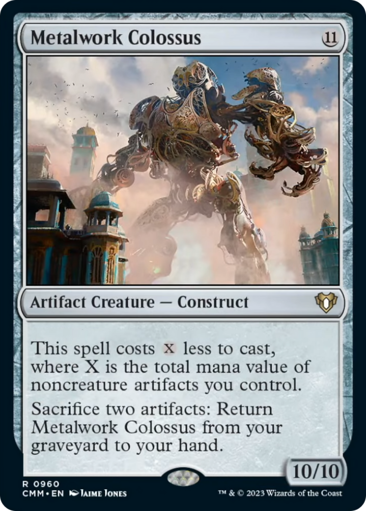 Metalwork Colossus [Commander Masters] | Good Games Morley