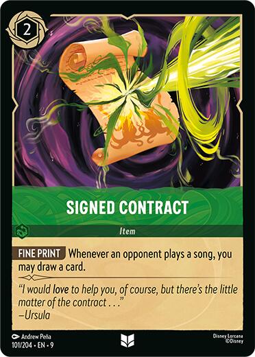 Signed Contract (101/204) [Fabled] | Good Games Morley