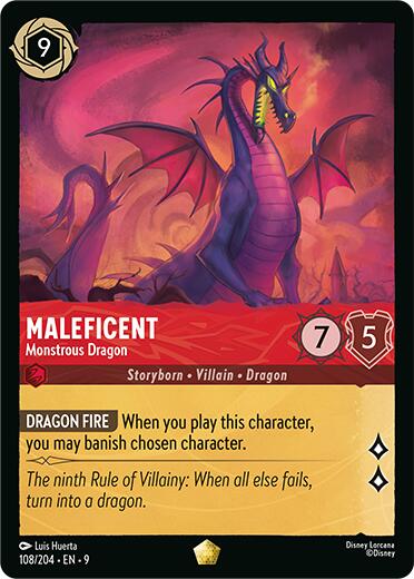 Maleficent - Monstrous Dragon (108/204) [Fabled] | Good Games Morley