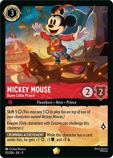 Mickey Mouse - Brave Little Prince (111/204) [Fabled] | Good Games Morley