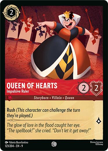 Queen of Hearts - Impulsive Ruler (123/204) [Fabled] | Good Games Morley