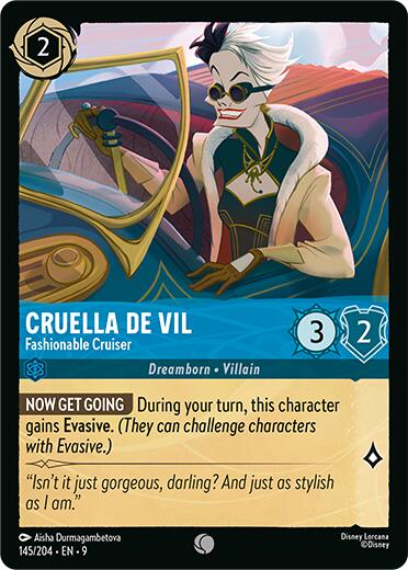 Cruella De Vil - Fashionable Cruiser (145/204) [Fabled] | Good Games Morley