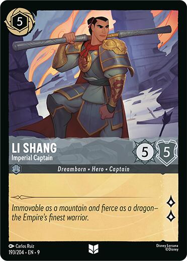 Li Shang - Imperial Captain (193/204) [Fabled] | Good Games Morley
