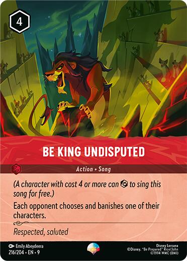 Be King Undisputed (Epic) (216/204) [Fabled] | Good Games Morley