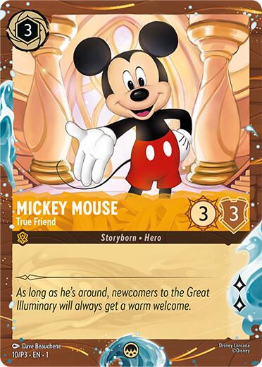 Mickey Mouse - True Friend (Disney Cruise Promo) (10/P3) [Promo Cards] | Good Games Morley