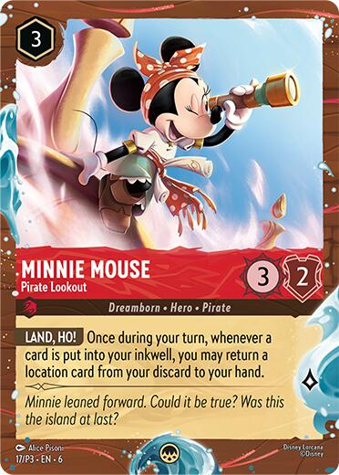Minnie Mouse - Pirate Lookout (Disney Cruise Promo) (17/P3) [Promo Cards] | Good Games Morley