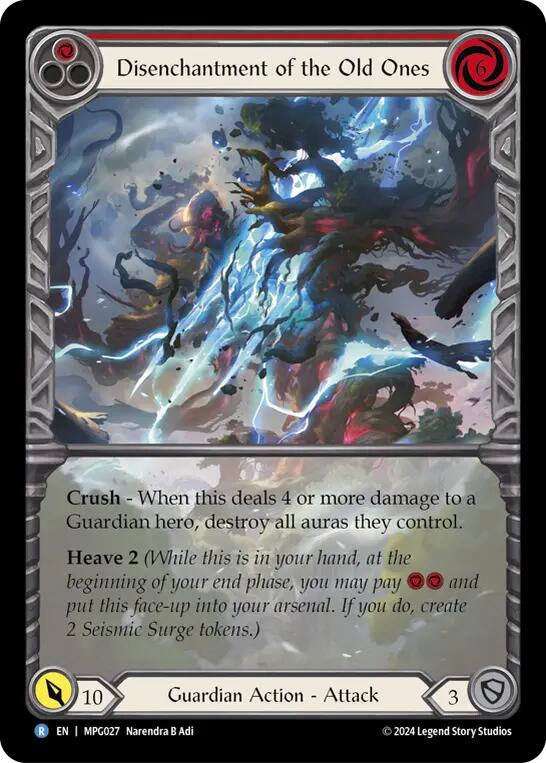 Disenchantment of the Old Ones (Extended Art) [MPG027] (Mastery Pack Guardian)  Rainbow Foil | Good Games Morley