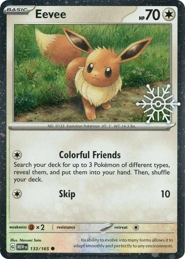 Eevee (133/165) (Holiday Calendar) [Miscellaneous Cards] | Good Games Morley