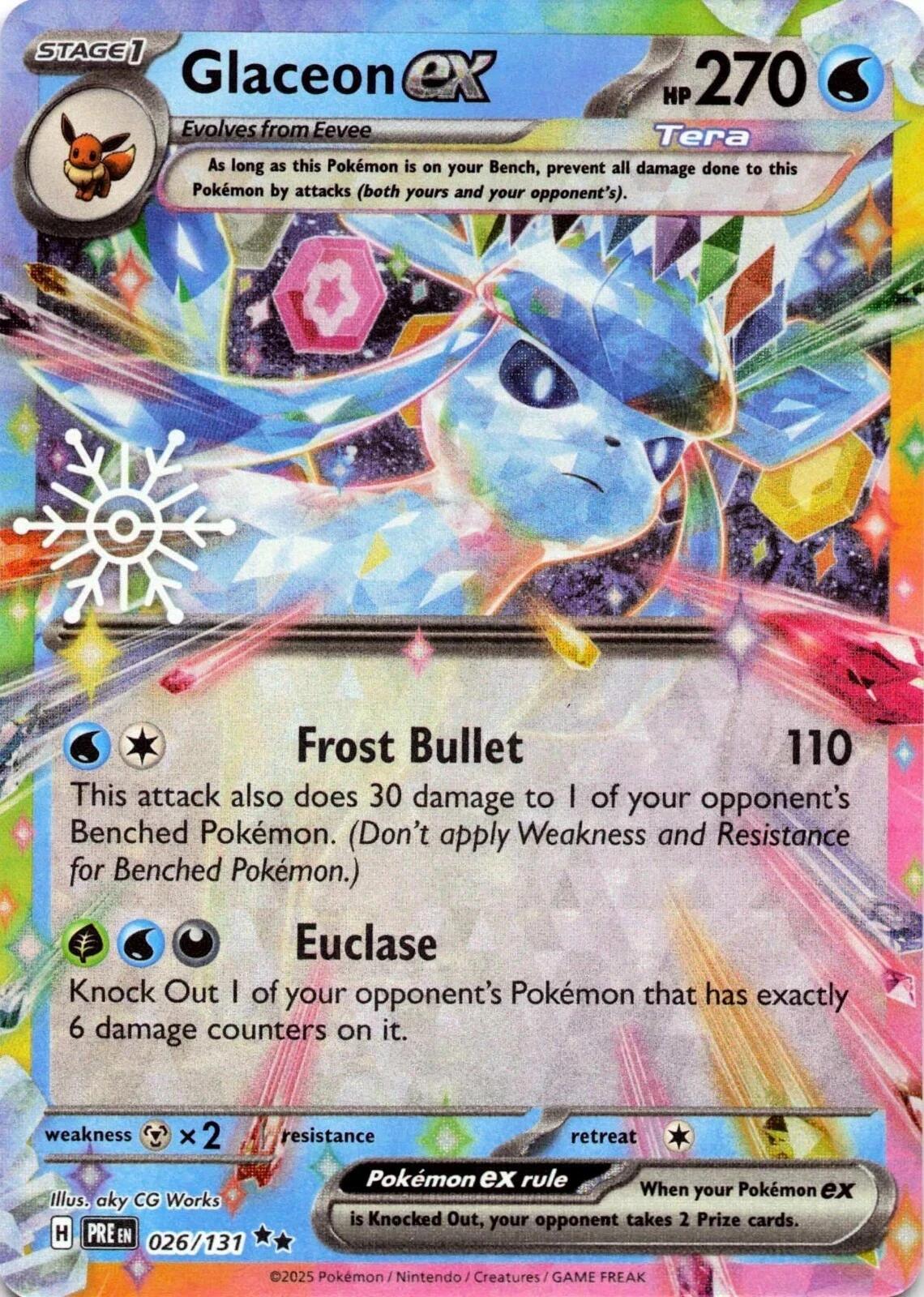 Glaceon ex (026/131) (Holiday Calendar) [Miscellaneous Cards] | Good Games Morley