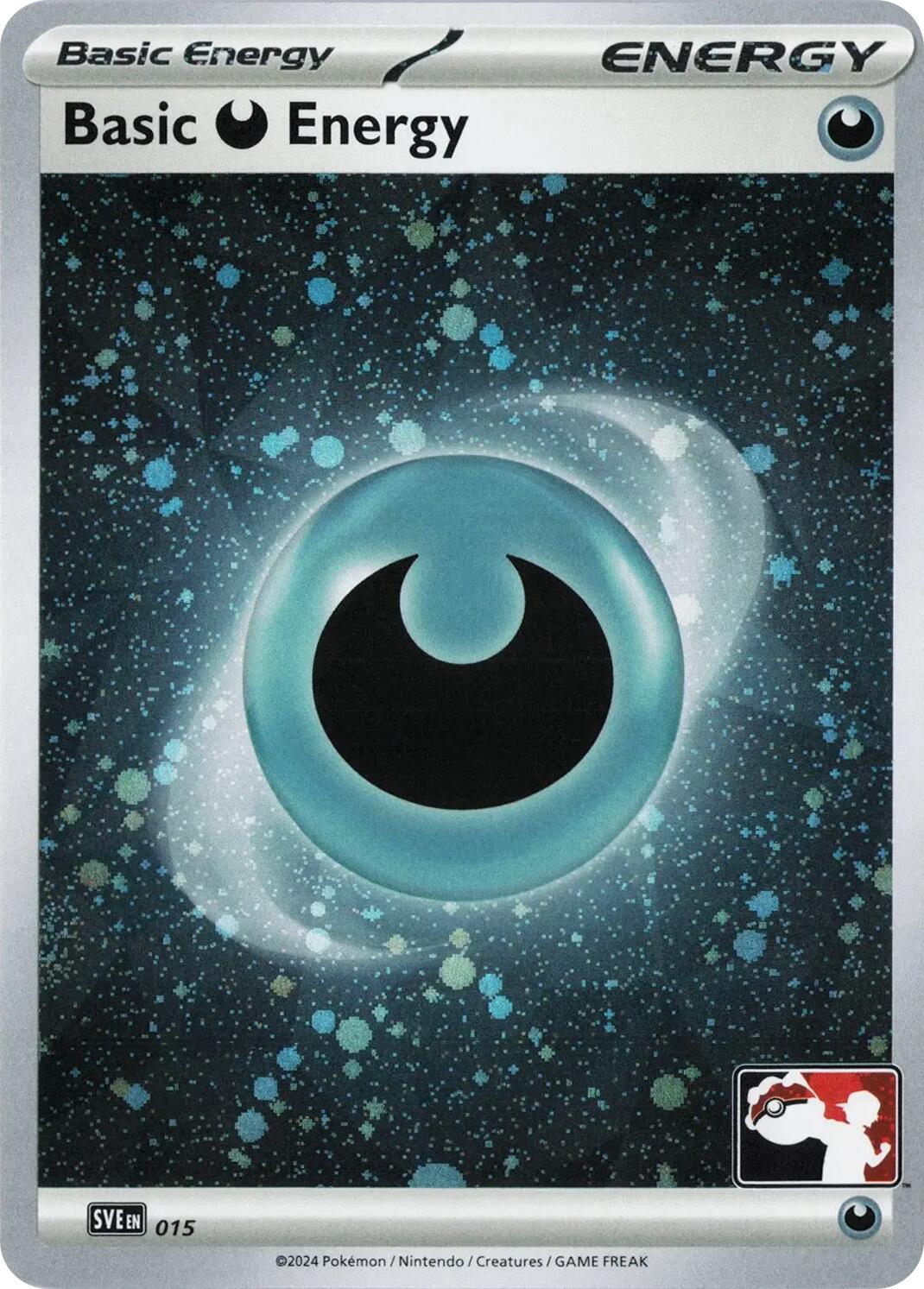 Basic Darkness Energy (015) (Cosmos Holo) [Prize Pack Series Seven] | Good Games Morley