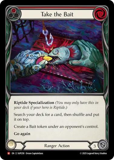 Take the Bait (Red) [SUP258] (Super Slam)  Rainbow Foil | Good Games Morley